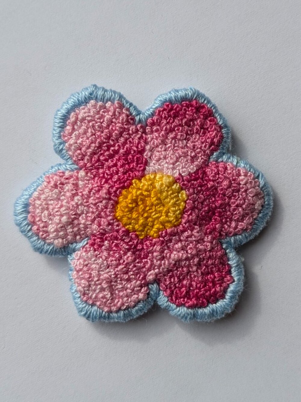 New never worn hair clip accessory 100% handmade by me pink flower